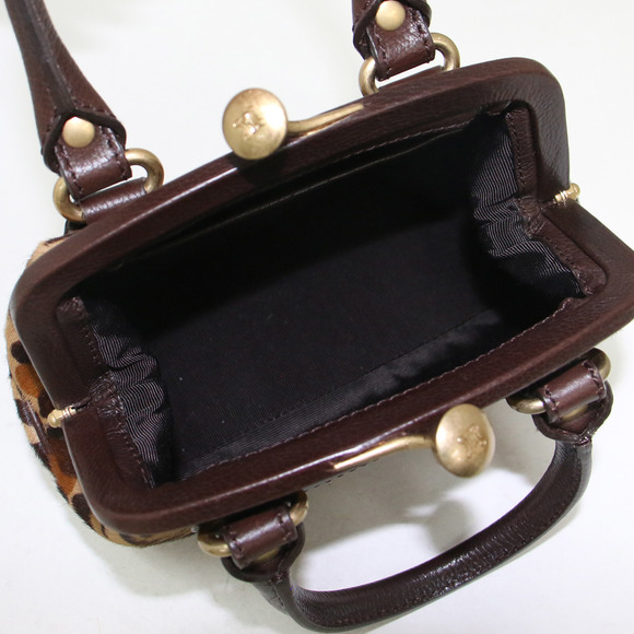Celine Bag Handbag Brown Leopard Boogie Bag Harako Macadam Vintage - Picture 5 of 10